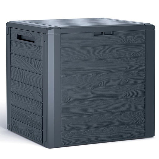 Baúl De Jardín Woodebox 140l., Dimensiones (mm) 585x460x550, Color Antracita_0