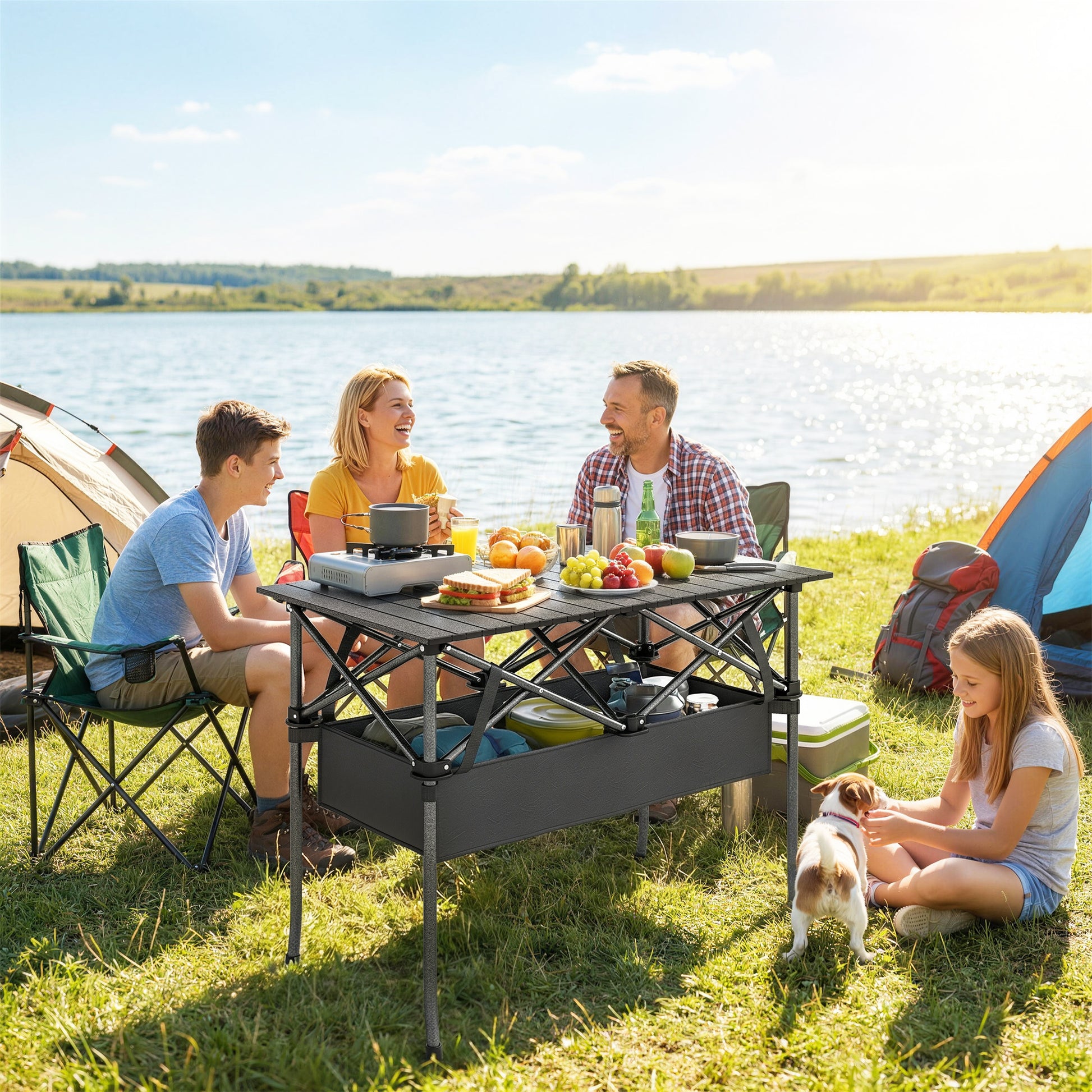 Outsunny Mesa Plegable Camping_1