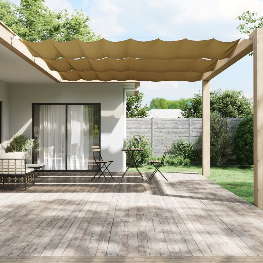 Vidaxl Toldo Vertical Beige 140x360 Cm Tela Oxford_1