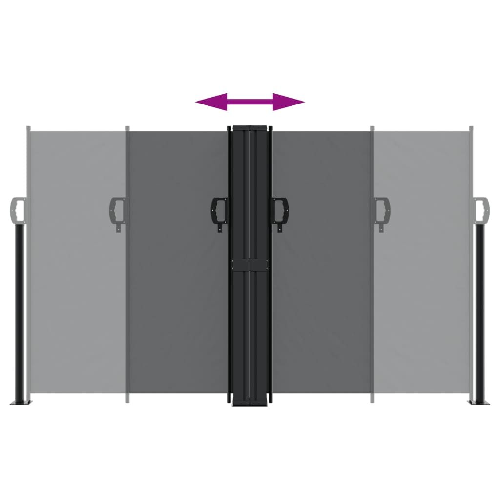 Vidaxl Toldo Lateral Retráctil Negro 140x1200 Cm_4