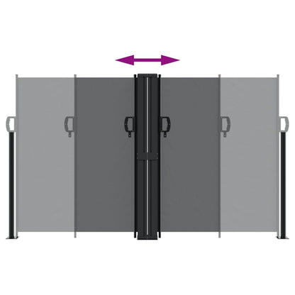Vidaxl Toldo Lateral Retráctil Negro 140x1200 Cm_4