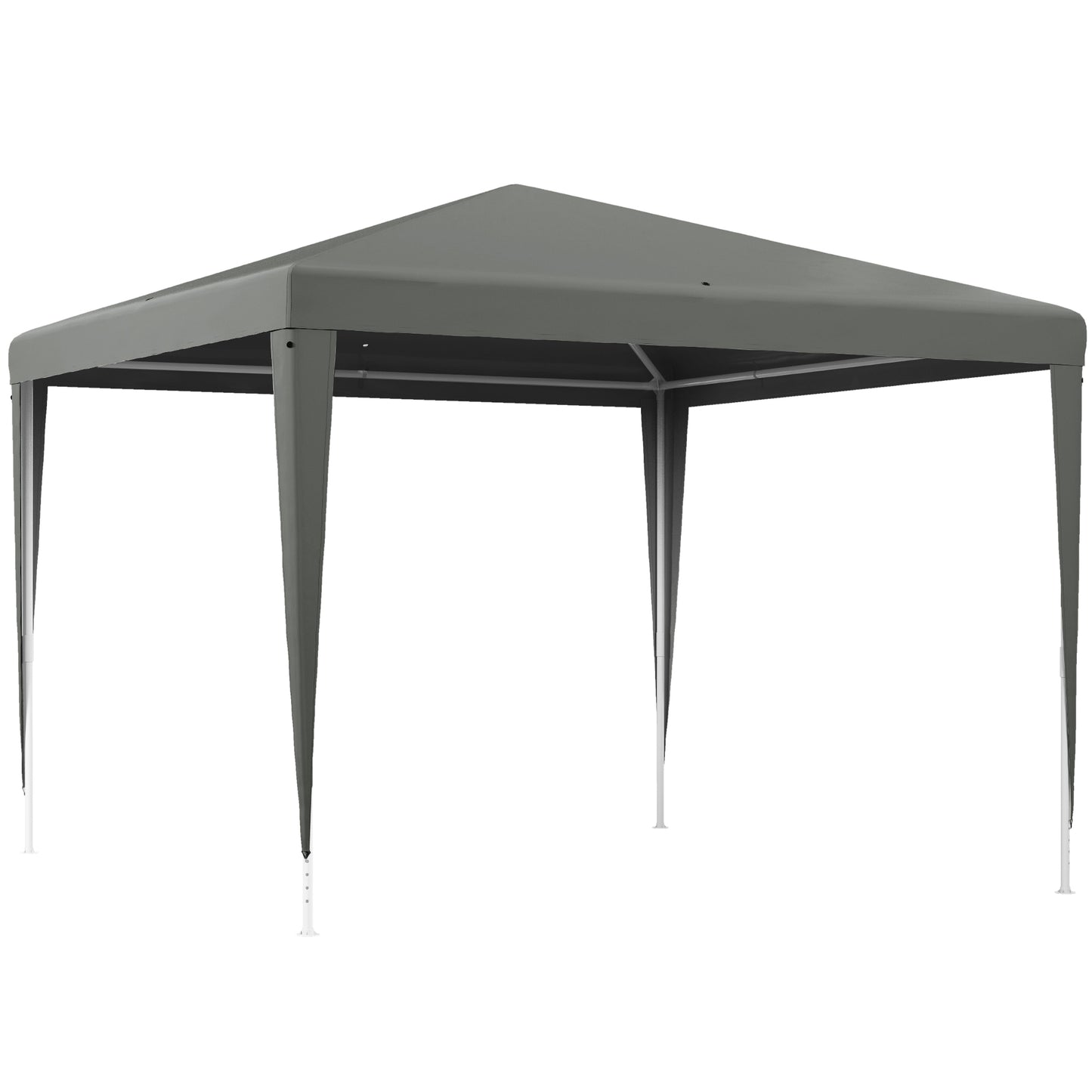 Outsunny Carpa Desmontable De Jardín 3x3 M Para Bodas Camping Fiestas Gris_0