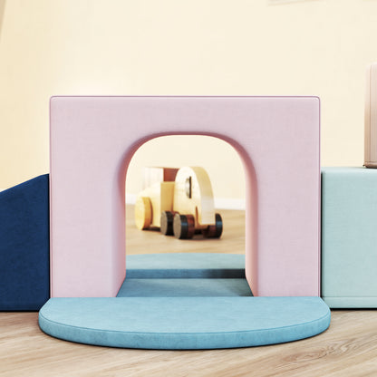 Aiyaplay Juego De 8 Bloques De Espuma Para Niños Fundas Lavables Multicolor_4
