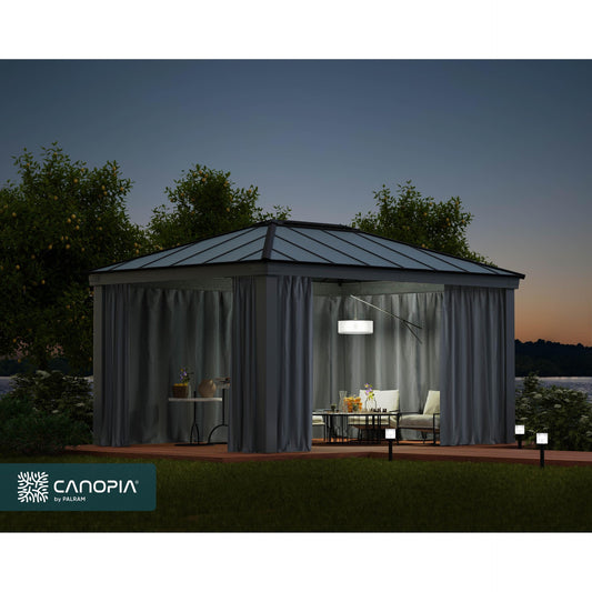 Set Cortinas para gazebo cenador Dallas 360x843 cm Canopia by Palram