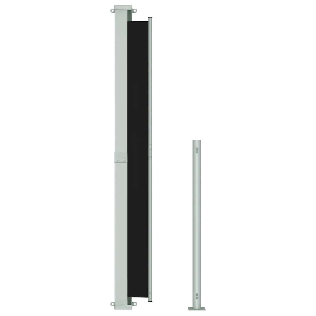 Vidaxl Toldo Lateral Retráctil Para Patio Negro 220x300 Cm_4
