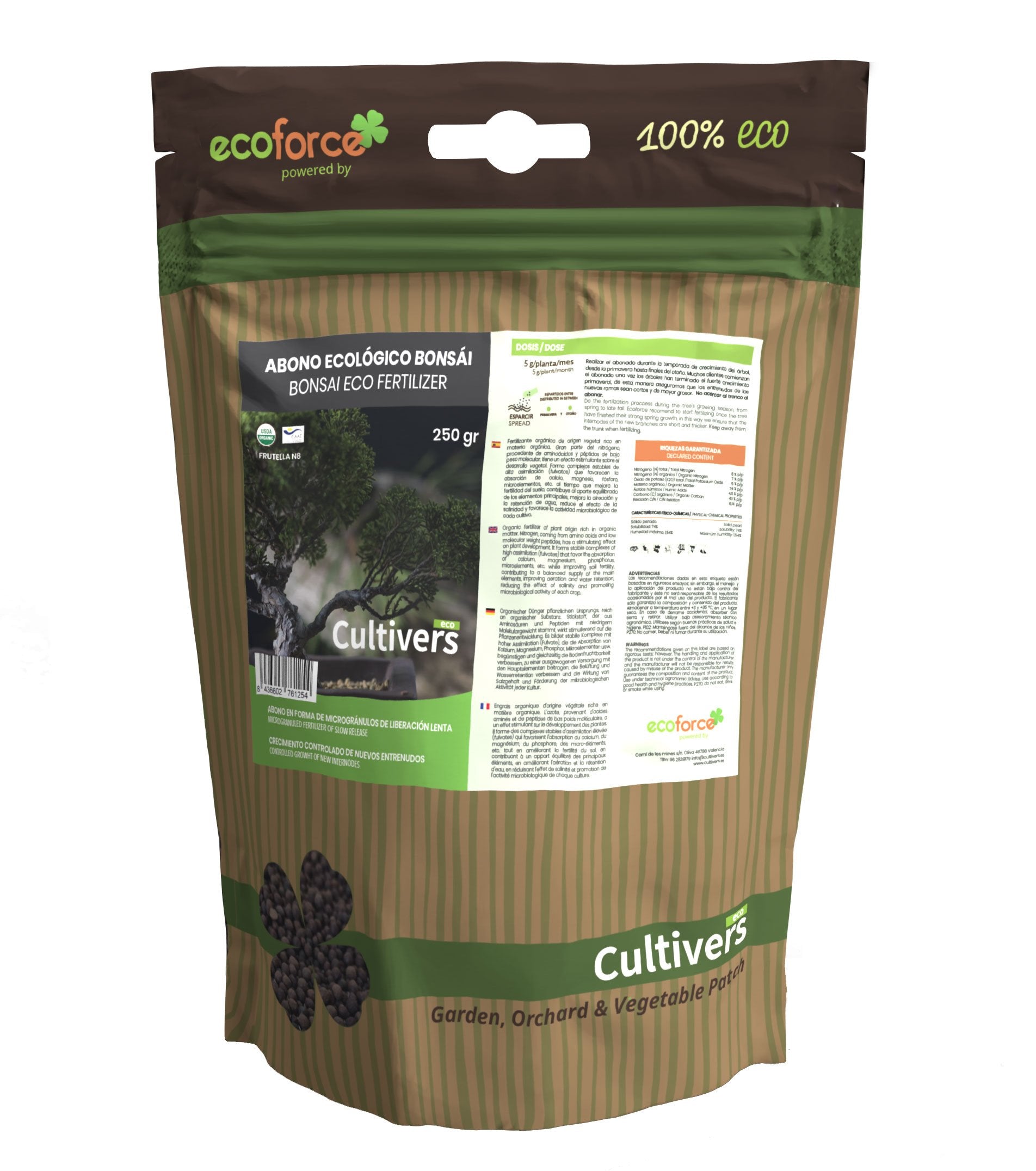 Abono Bonsai Ecológico Cultivers 2x5kg_0