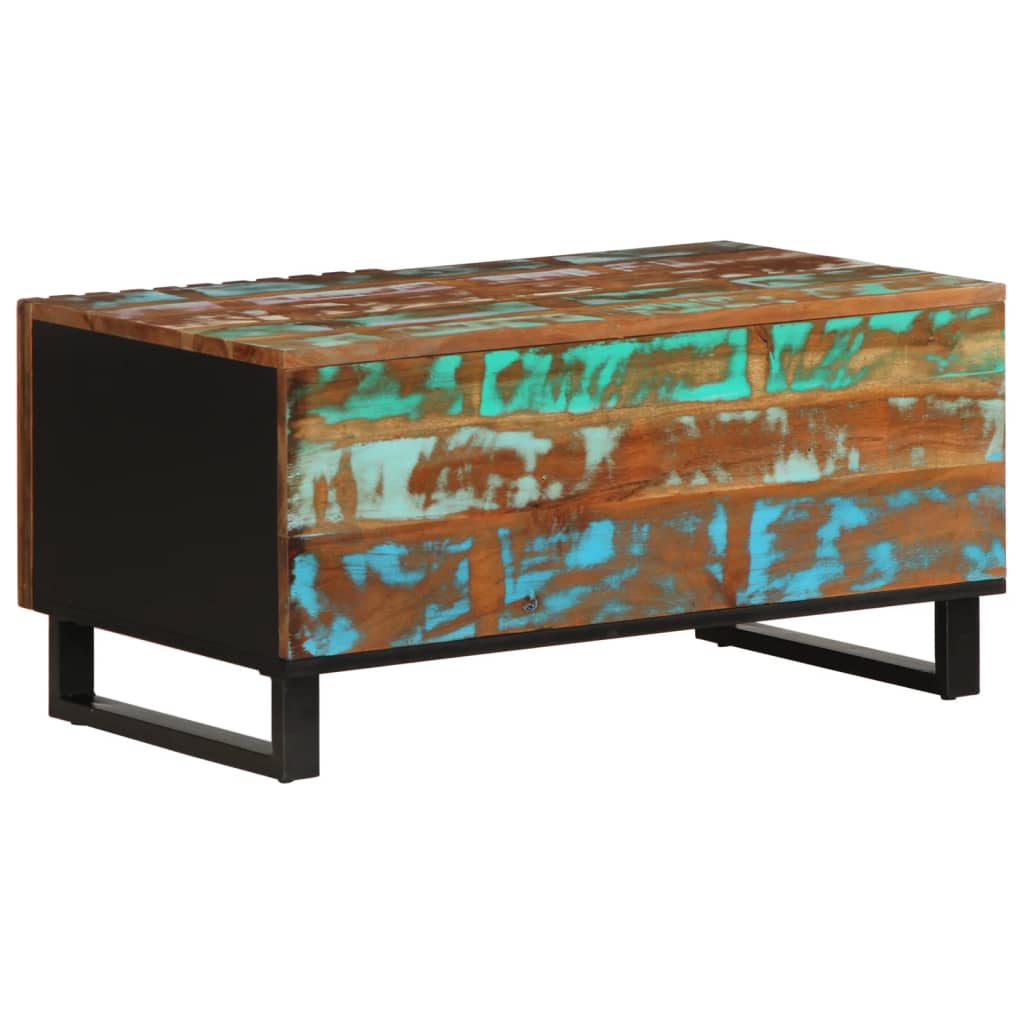 Mesa De Centro Madera Maciza De Acacia 80x51x40 Cm_2