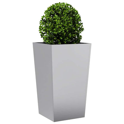 Jardineras 2 Uds Acero Inoxidable 45x45x75 Cm_3
