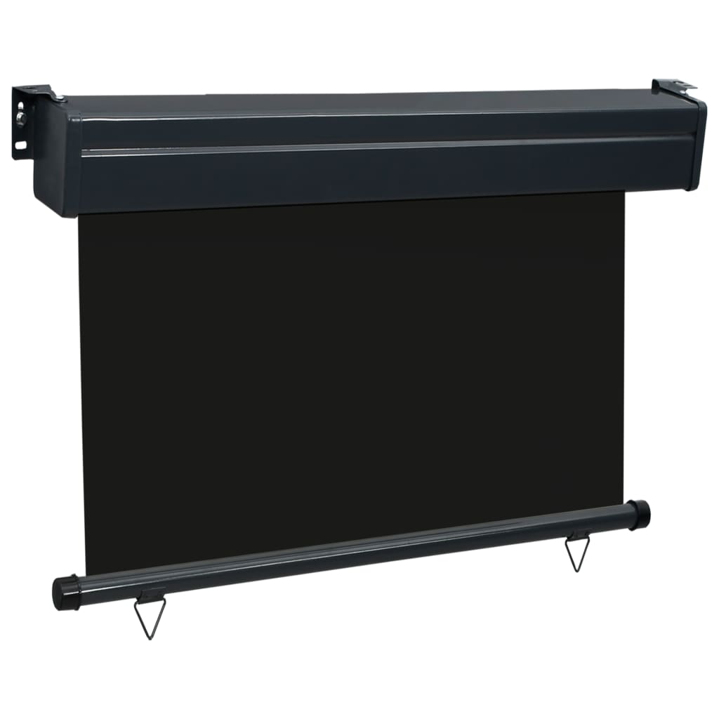 Toldo Lateral De Balcón Negro 85x250 Cm_1