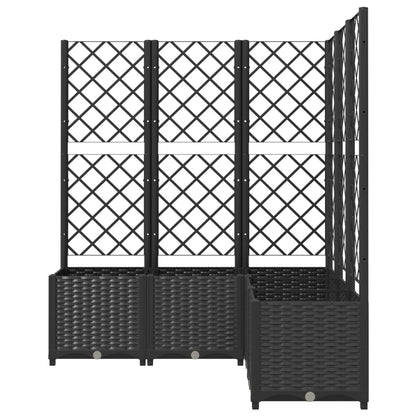 Jardinera Con Enrejado Pp Negro 120x120x136 Cm_3
