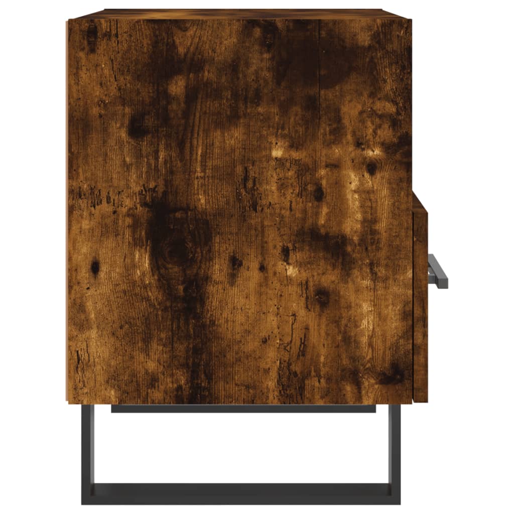 Mesita De Noche Madera Ingeniería Roble Ahumado 40x35x47,5 Cm_3