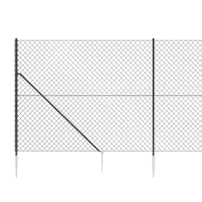 Cerca De Alambre Con Pinchos De Anclaje Gris Antracita 2,2x10 M / Vetonek_4