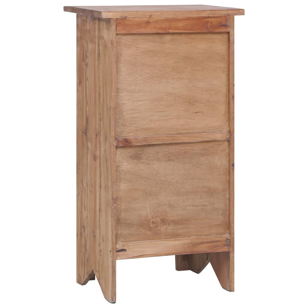 Mesita De Noche De Madera Reciclada Mixta 43x31x80 Cm_2