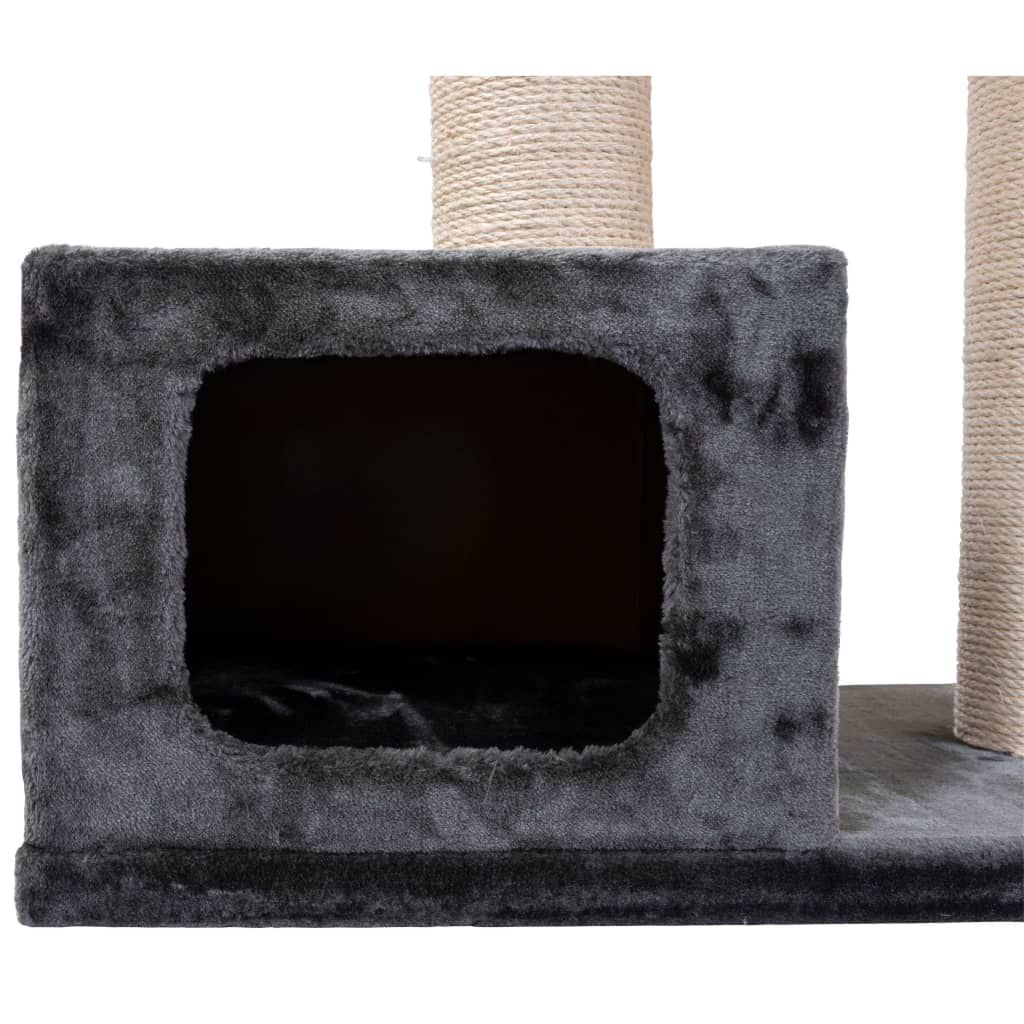 Quapas! Árbol Rascador Para Gatos Bandit Gris Oscuro 76x45x82 Cm_3