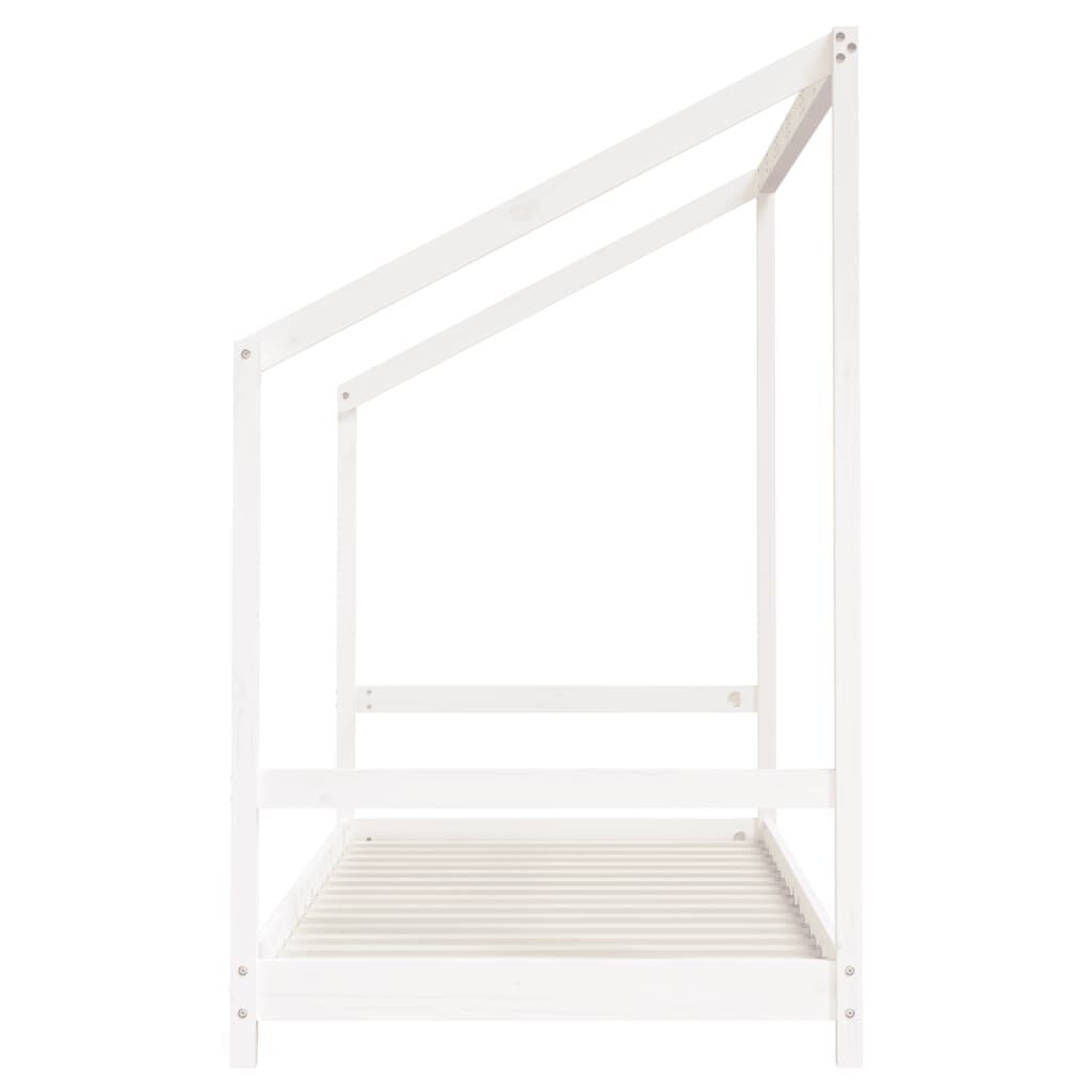Vidaxl Estructura De Cama Para Niños Madera Pino Blanco 2x(90x190) Cm_4