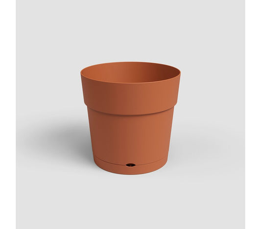 Artevasi Macetero Capri Ancha Terracota De Plástico Reciclado 25cm_0