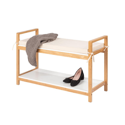 Banco zapatero con almohadilla Finja