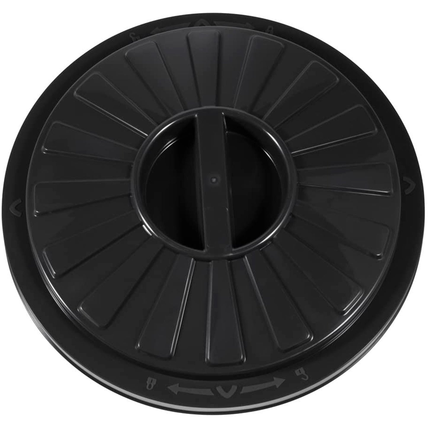 Set De 3 Cubos De Basura/papelera Polivalente Mats Con Tapa Cerrable De Plastico Resistente 7/23/50 Litros En Color Grafito_5