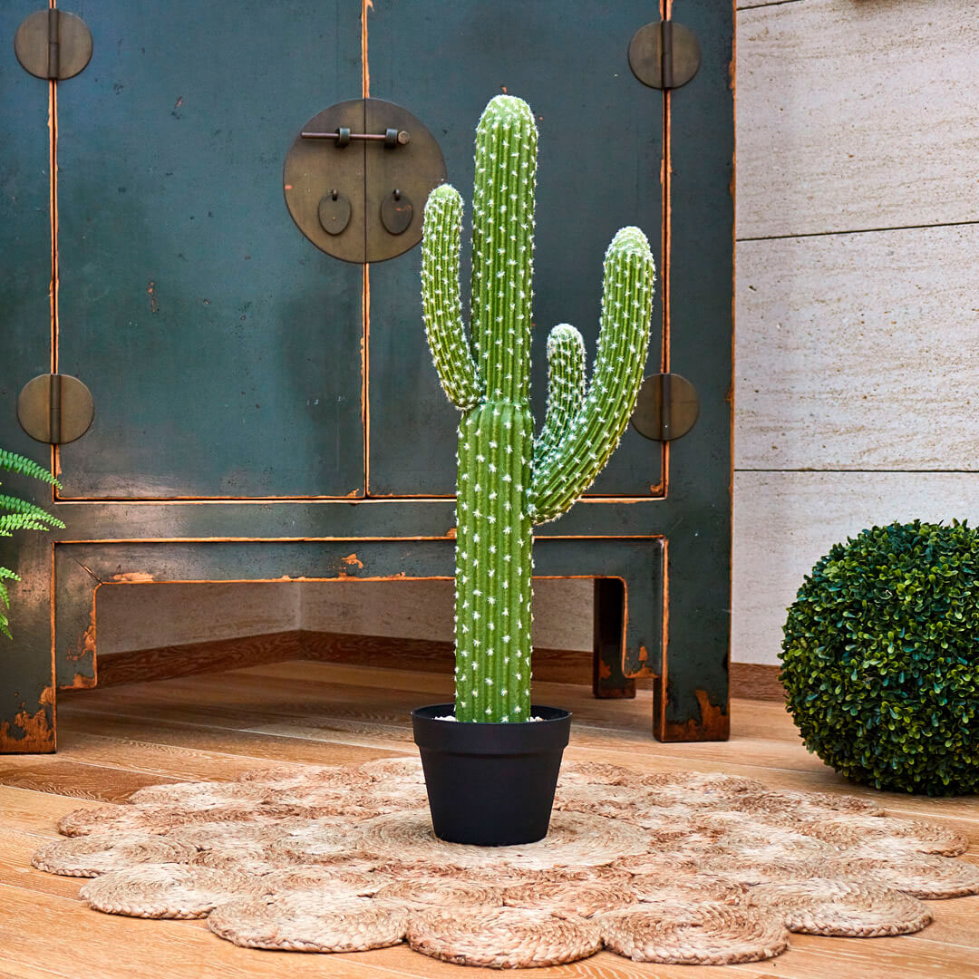 Cactus Artificial Saguaro - Decoración Natural Sin Mantenimiento 1.45 M / Multicolor_0