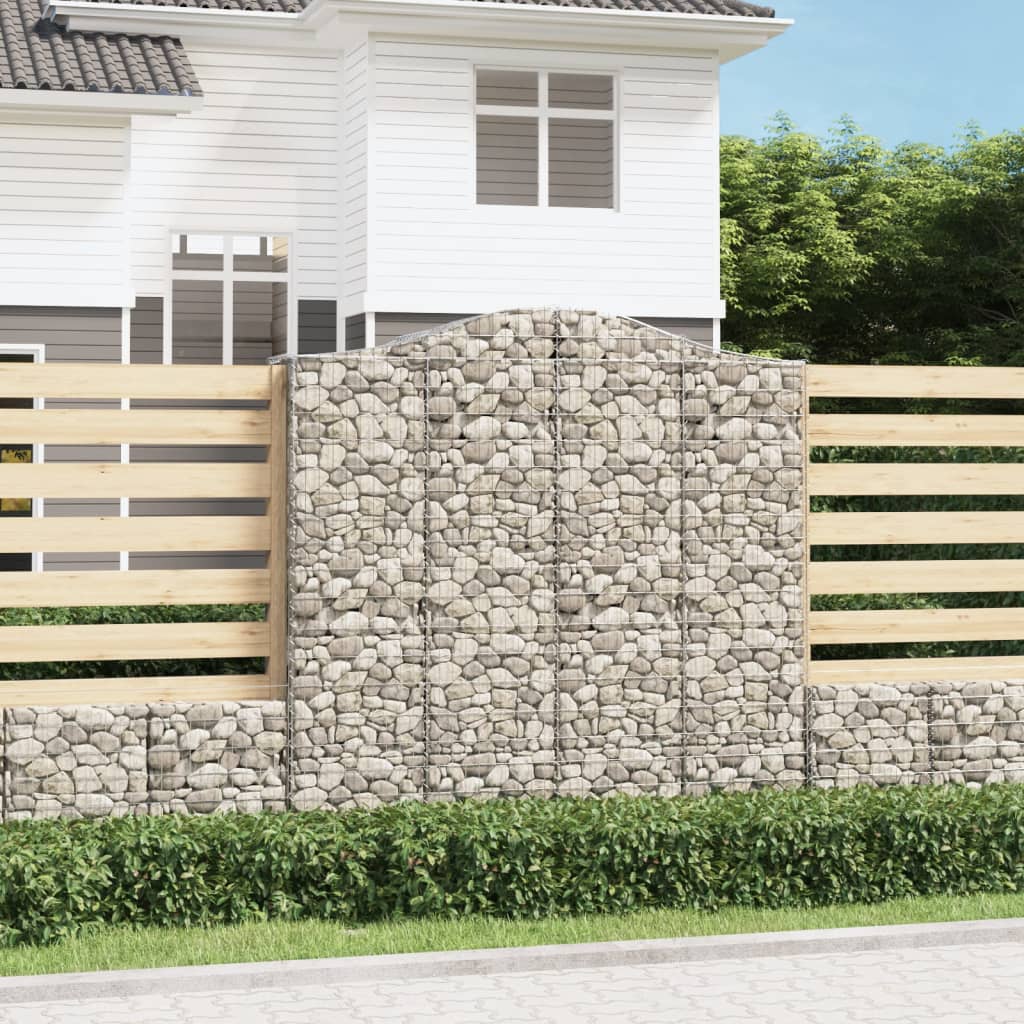 Cestas De Gaviones 3 Uds Forma De Arco Hierro 200x50x200/220 Cm_1