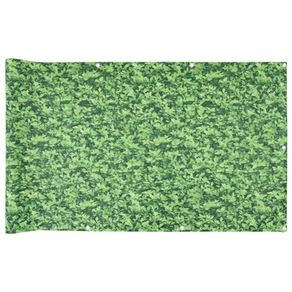 Pantalla De Privacidad De Balcón Pvc Plantas Verde 600x120 Cm / Vetonek_2