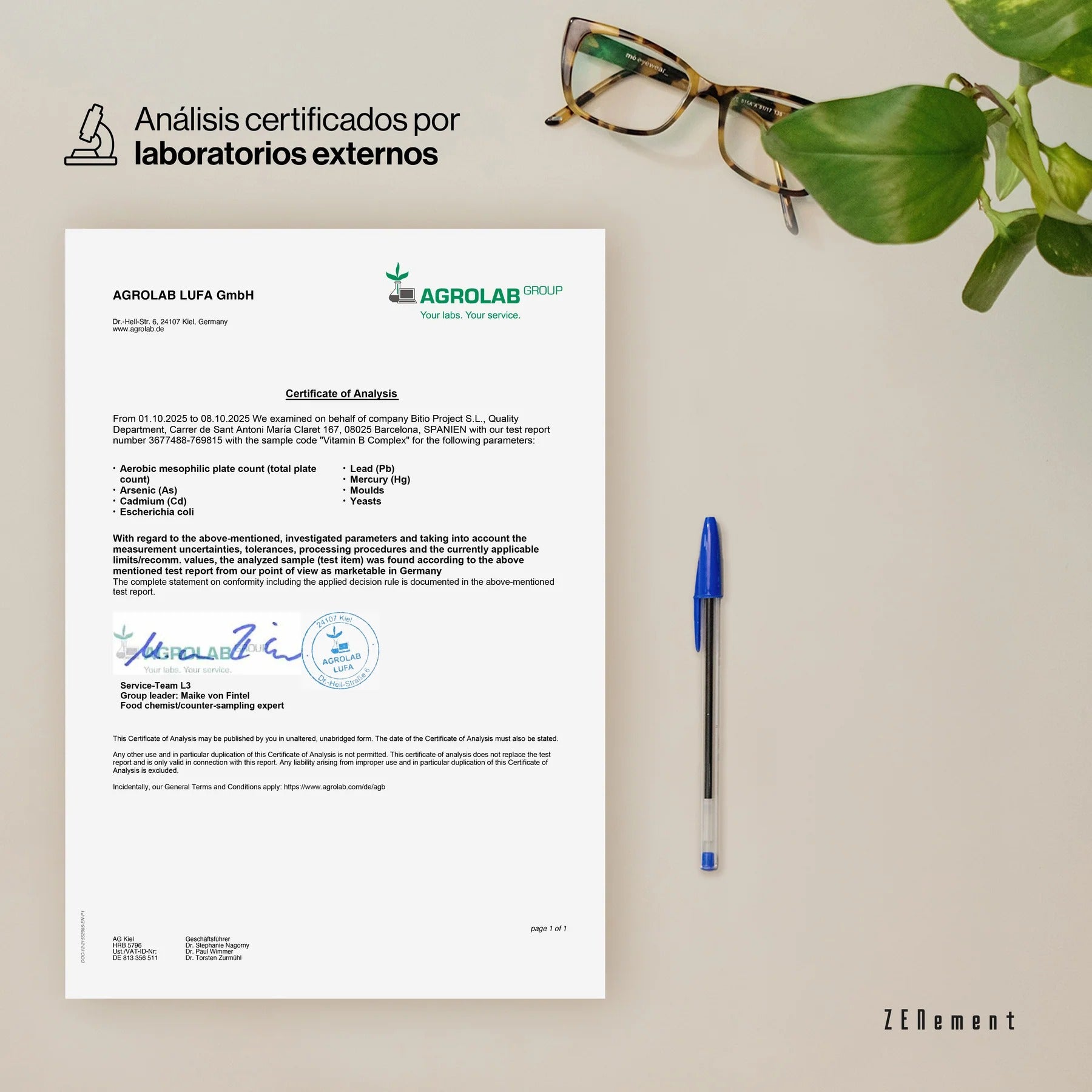 Vitamina B Complex con Aceite de Oliva Virgen Extra Ecológico Zenement 200 cápsulas blandas
