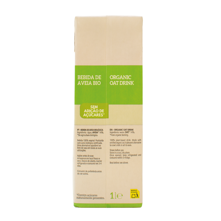 Bebida de Avena Bio La Finestra Sul Cielo 1 L
