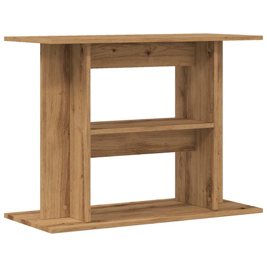Vidaxl Soporte Para Acuario De Roble Artesanal, 80 X 35 X 60 Cm, Madera De Ingeniería_0