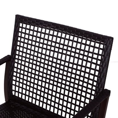 Outsunny Conjunto De Muebles De Ratán Para Jardín Con Mesa Ø51x46 Cm Y 2 Sillas_4