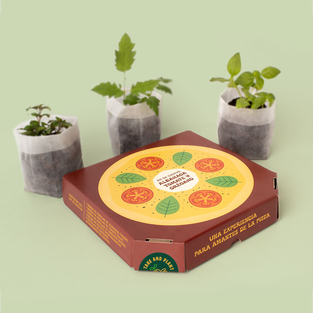 Kit Pizza Lovers | Cultiva Albahaca, Tomate Y Orégano En Casa | Regalo Gourmet Para Amantes De La Cocina_2