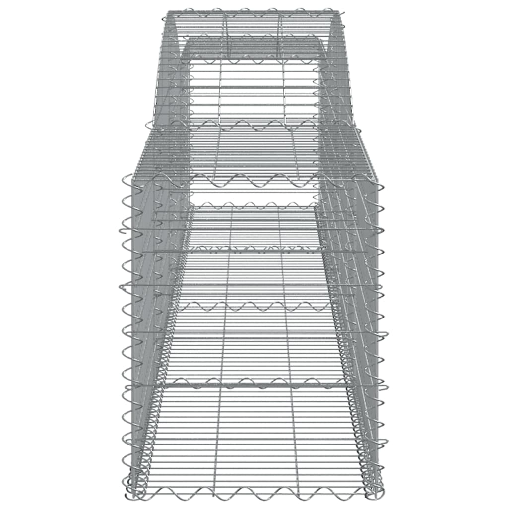 Cestas De Gaviones 25 Uds Forma De Arco Hierro 400x50x60/80 Cm_4