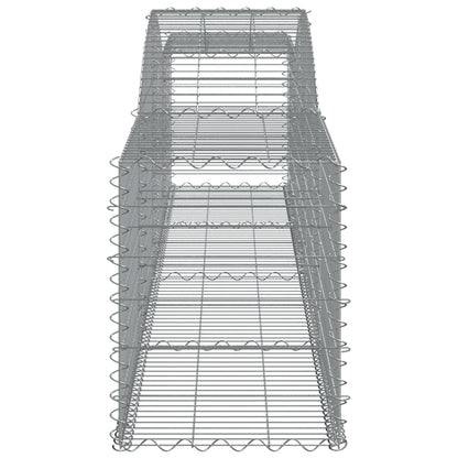 Cestas De Gaviones 25 Uds Forma De Arco Hierro 400x50x60/80 Cm_4