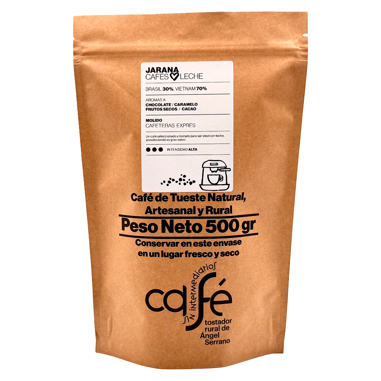 Cafe Sin Intermediarios Café Vietnam Jarana Molido Espresso 500 G_0