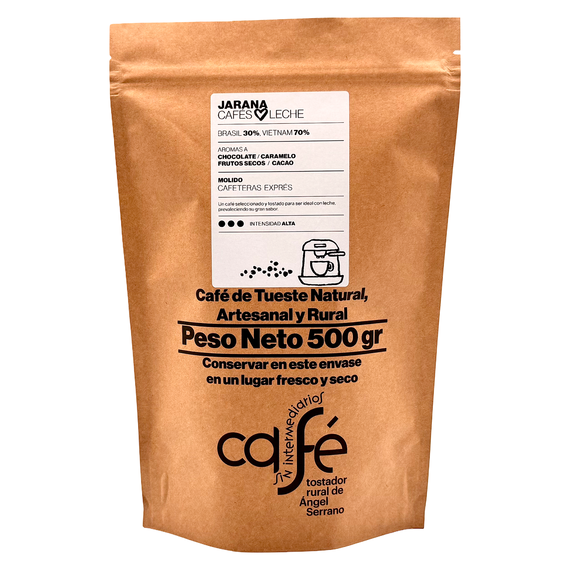 Cafe Sin Intermediarios Café Vietnam Jarana Molido Espresso 500 G_0