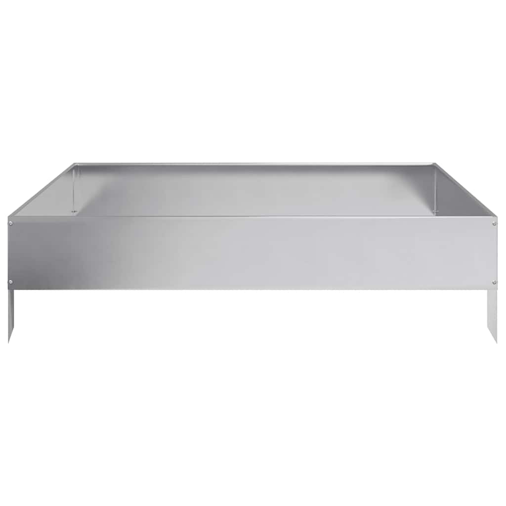 Jardinera De Acero Galvanizado 100x100x26 Cm_4