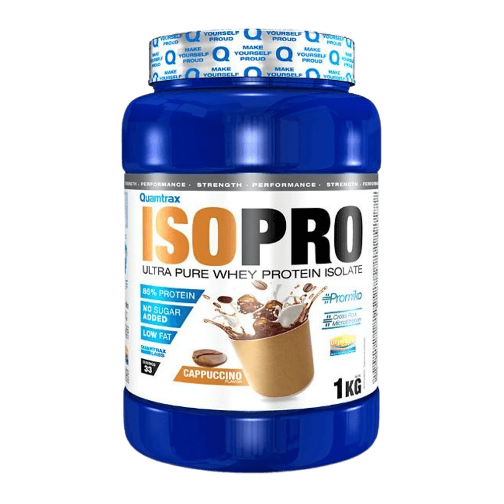 Isopro Cfm - 1kg - Capuchino - Proteína De Aislado De Suero Isolate - Quamtrax_0