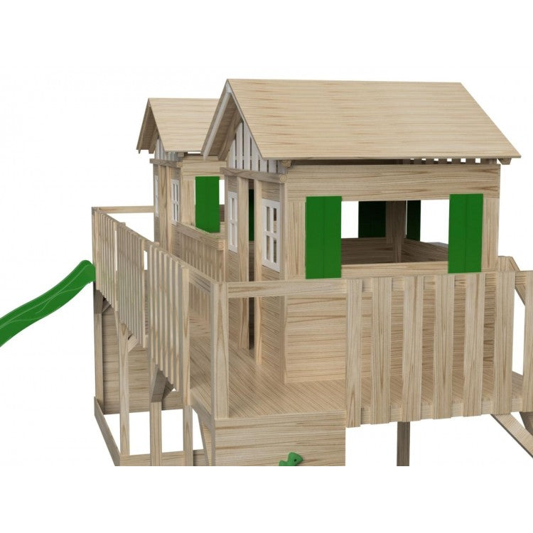 Parque Infantil Masgames Superpop Xl Tobogan + Red De Escalada.