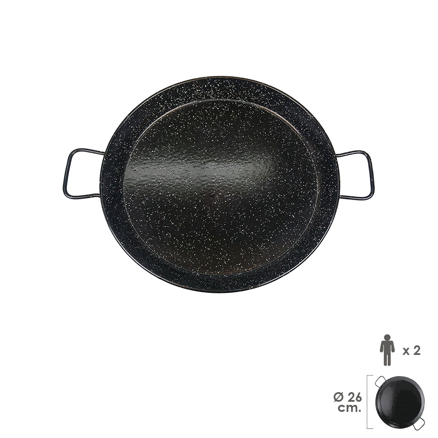 Paellera Valenciana Esmaltada   2personas / 26 cm