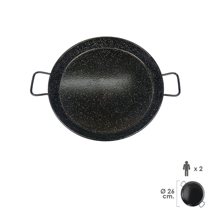 Paellera Valenciana Esmaltada 2personas / 26 cm_0