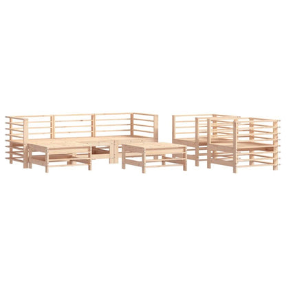 Vidaxl Juego De Muebles De Jardín 7 Piezas Madera Maciza De Pino_0