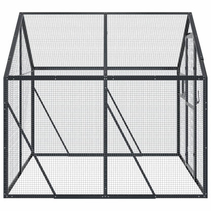 Vidaxl Pajarera De Aluminio Gris Antracita 1,79x2x1,85 M_3