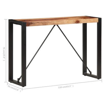 Mesa Consola De Madera Maciza De Sheesham 110x35x76 Cm_3