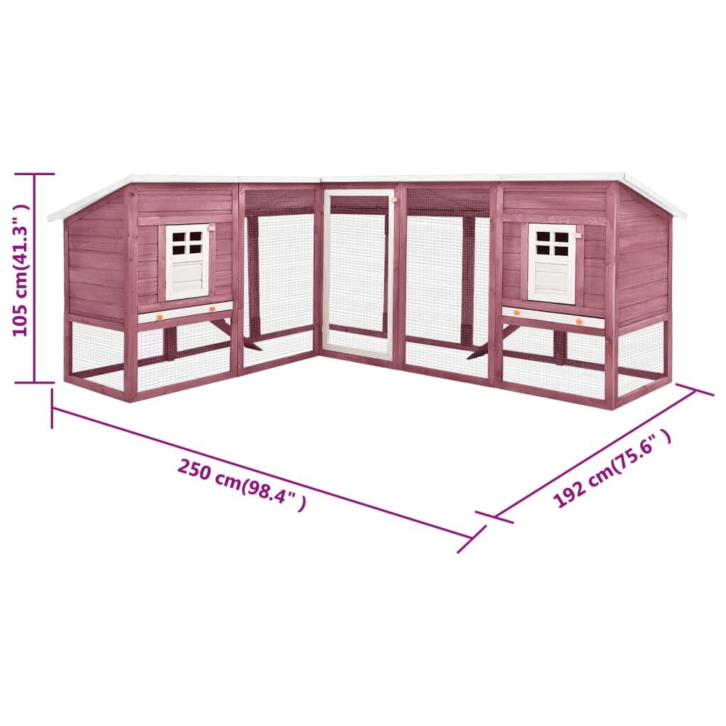 Vidaxl Conejera De Exterior Con Corredor Madera De Abeto Moca Y Blanco_2