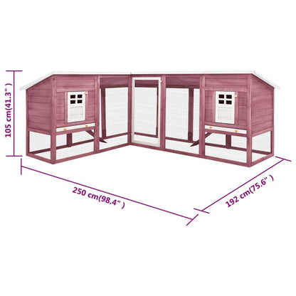 Vidaxl Conejera De Exterior Con Corredor Madera De Abeto Moca Y Blanco_2