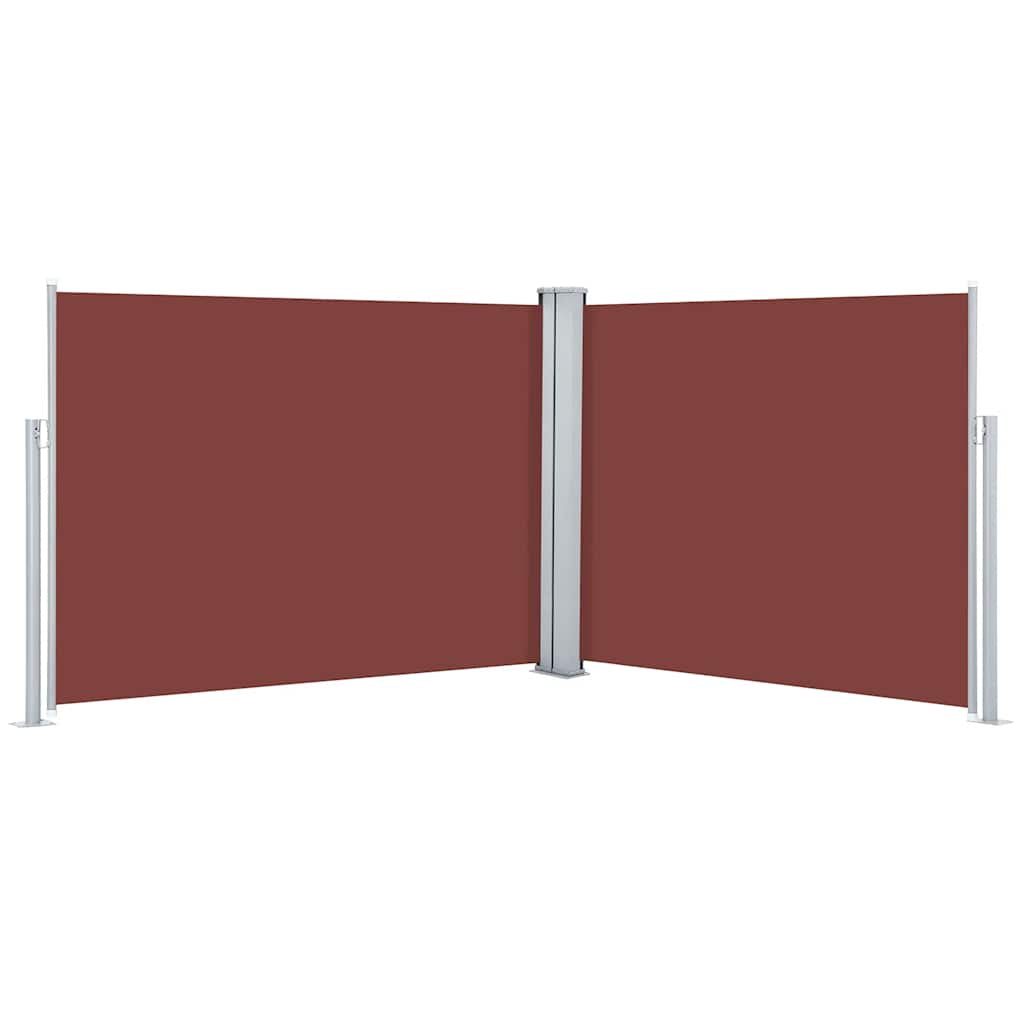 Vidaxl Toldo Lateral Retráctil Marrón 140x1000 Cm_0