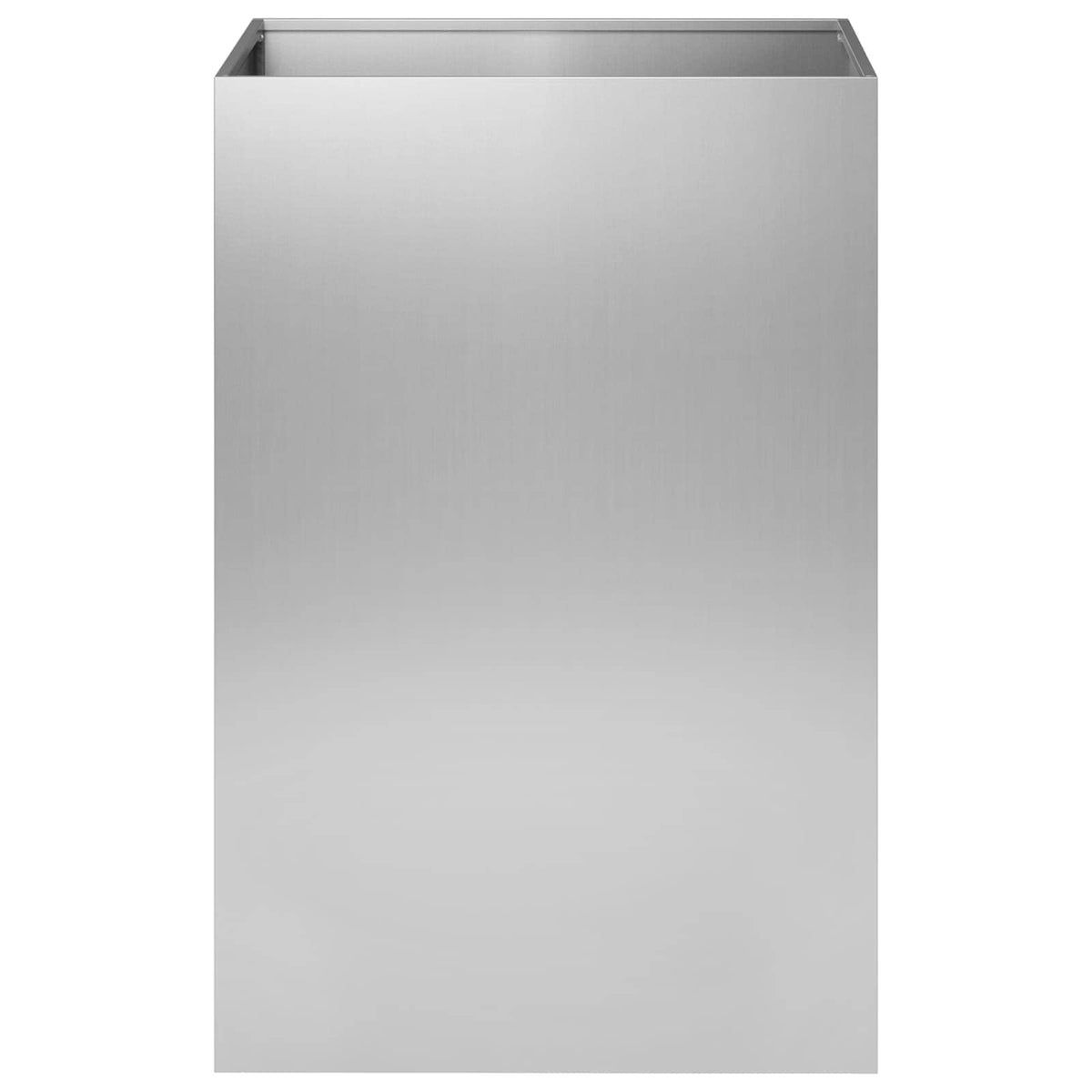 Macetero De Jardín Plateado 50 X 50 X 75 Cm Acero Galvanizado_2