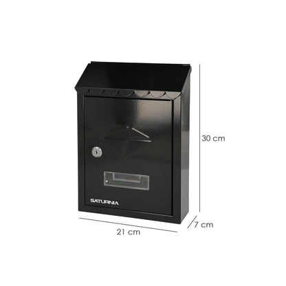 Buzon Exterior Residence 205 X 300 X 70 Mm. Negro