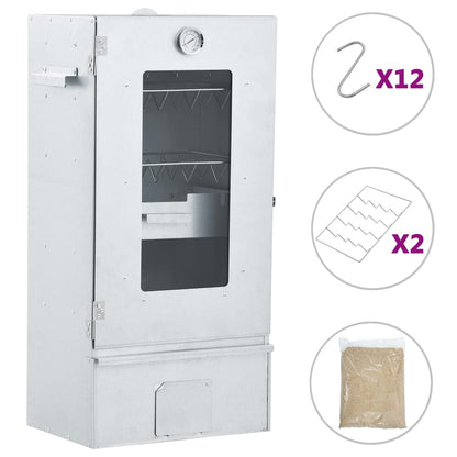 Horno Ahumador Barbacoa 1 Kg De Virutas De Madera 44,5x29x83 Cm / Vetonek_4