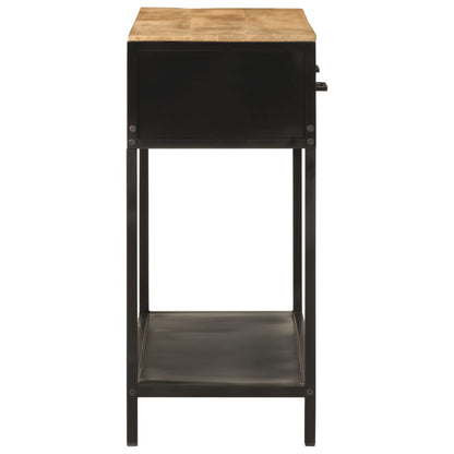 Mesa Consola Madera Maciza De Mango Y Hierro 100x35x76 Cm_2