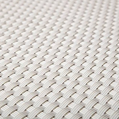 Banda De Ocultación De Polirattán Para Valla Blanco._1